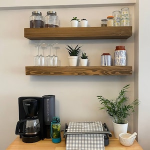 FREE SHIPPING / Rustic Floating Shelf / Wall shelf / Overhanging Shelf / Wooden Floating Shelf / Floating Shelf / Floating Shelves