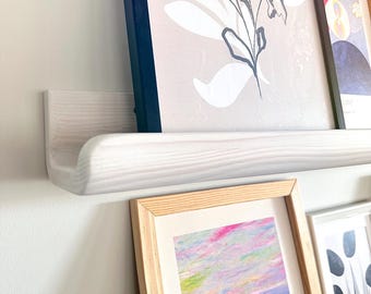 Picture Ledge Shelves - Wooden Photography -Wall Display - JustKnotWood-Rustic Floating
