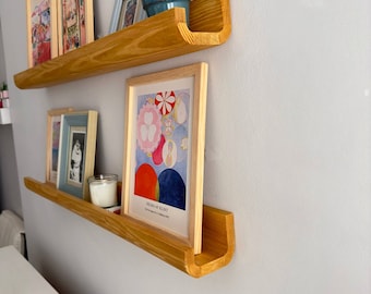 Picture Ledge Shelves - Wooden Photography -Wall Display - JustKnotWood-Rustic Floating