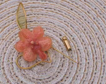 Schmuckanstecker, Schmuckpin, Orchidee, Orchideenbrosche, Schmuckorchidee, Schmuck, Brosche, Orchideenanstecker, Schmucknadel,Brooch,Nadel