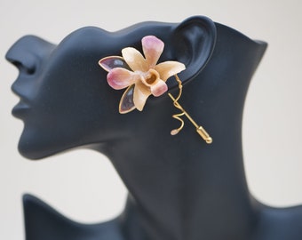 Alfiler de joyería, alfiler de joyería, orquídea, broche de orquídea, joyería de orquídea, joyería, broche, alfiler de orquídea, alfiler de joyería, broche, aguja