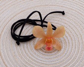 Orchid, orchid pendant, jewelry orchid, orchid necklace, orchid jewelry, orchid necklace, dendrobium