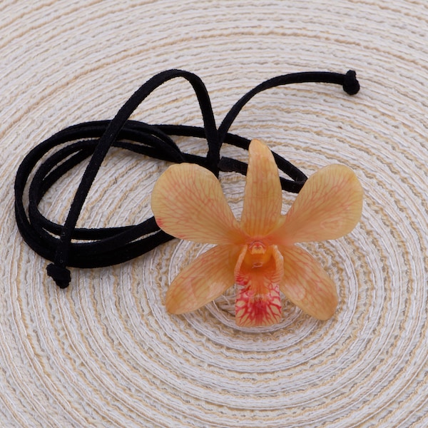 Orchid, orchid pendant, jewelry orchid, orchid necklace, orchid jewelry, orchid necklace, dendrobium