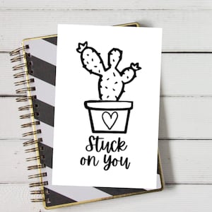 Kaktus Liebe/Hochzeit/Jahrestag/Valentinskarte, für Freund, für Freundin, für bedeutende andere