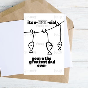 Pun Printable Card pour la fête des pères, pour papa, pour grand-père, toute occasion