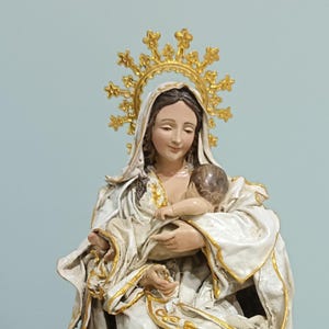 Statue of Our Lady of La Leche | The Nursing Madonna | Catholic Decor | Religious Figurine | Catholic Art | Home Decor | Sacred Art