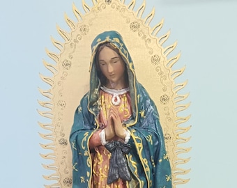 Our Lady of Guadalupe Statue – 14″ Virgin Mary Catholic Gift & Altar Decor