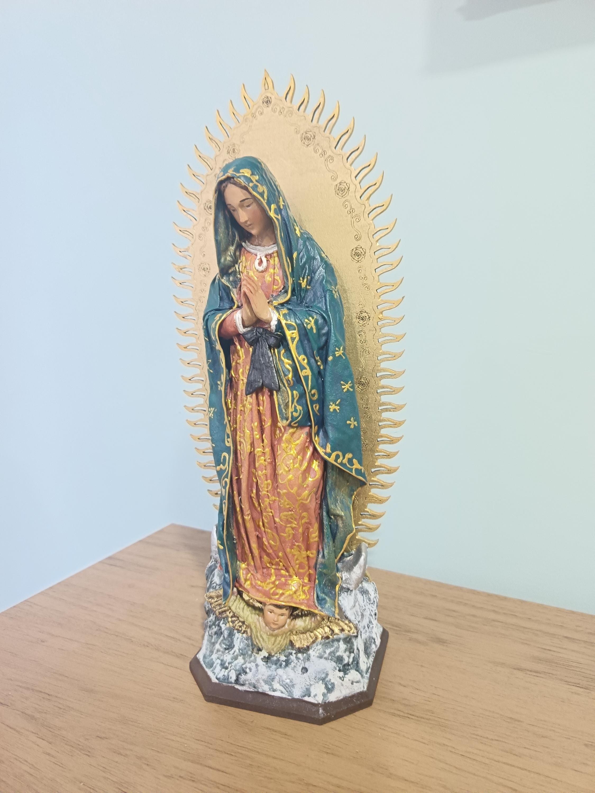 Our Lady of Guadalupe Statue – 14″ Virgin Mary Catholic Gift & Altar ...
