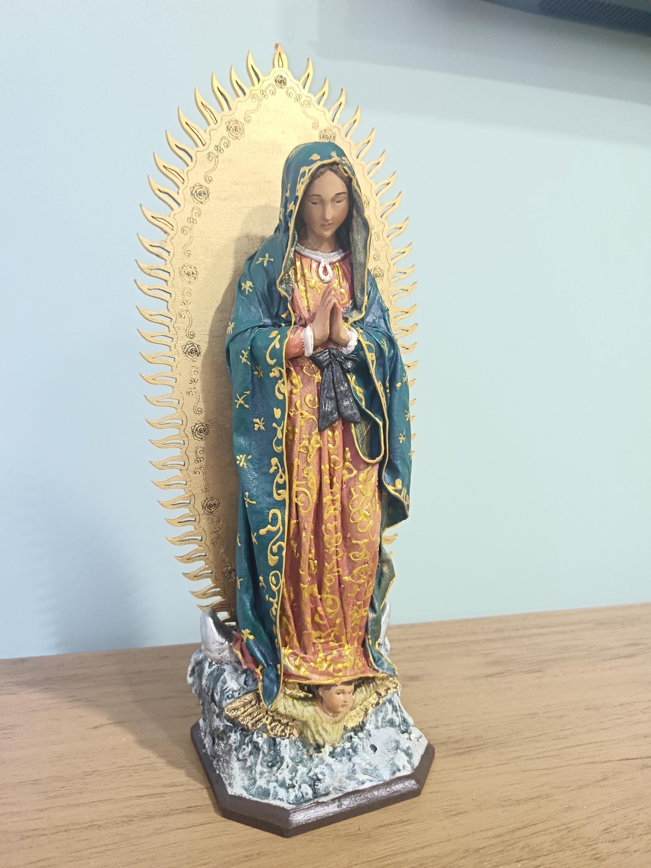 Our Lady of Guadalupe Statue – 14″ Virgin Mary Catholic Gift & Altar ...