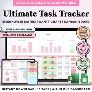 Task Tracker Spreadsheet Google Sheets Digital To Do List Template Excel Daily Team Project Management Priority Tracker Work Productivity
