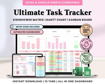 Task Tracker Spreadsheet Google Sheets Digital To Do List Template Excel Daily Team Project Management Priority Tracker Work Productivity