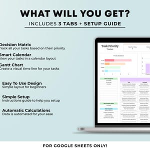 Task Priority Tracker Spreadsheet Google Sheets Eisenhower Matrix Task ...