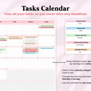 Task Tracker Spreadsheet Google Sheets Digital To Do List Template Excel Daily Team Project Management Priority Tracker Work Productivity