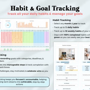ADHD Life Planner Spreadsheet Google Sheets Task To Do List Template Digital Organizer Budget Tracker Excel Productivity Planner Daily Goal
