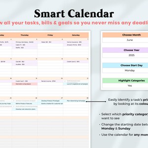 ADHD Life Planner Spreadsheet Google Sheets Task To Do List Template Digital Organizer Budget Tracker Excel Productivity Planner Daily Goal