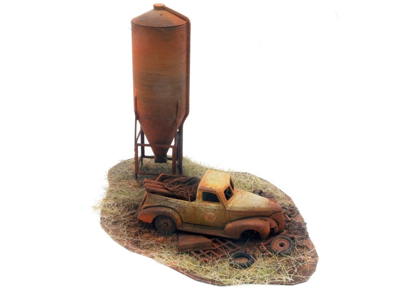 1950s Chevrolet Pick Up 1/43 Scale Scrapyard Diorama Etsy