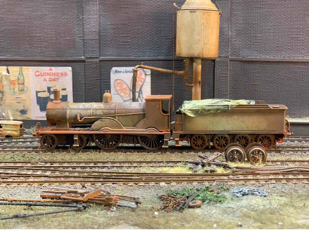 Greyhound Ref OO Gauge Scrapyard Locomotive: Greyhound T9, Heavily Rusted. Ref A23 - Etsy