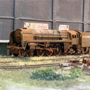 OO gauge locomotive weathered Britannia 7MT. Ref Y6