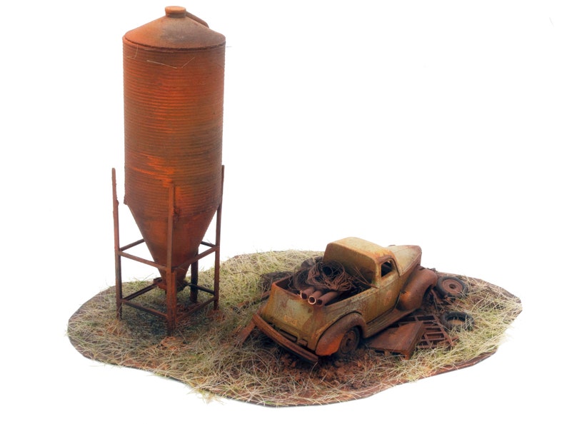 1950s Chevrolet Pick Up 1/43 Scale Scrapyard Diorama Etsy