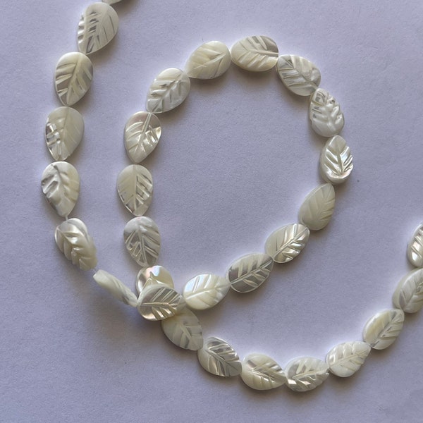 Perles de Nacre, pierre naturelle en feuilles, vente en lots, prix grossiste, blanc, blanches