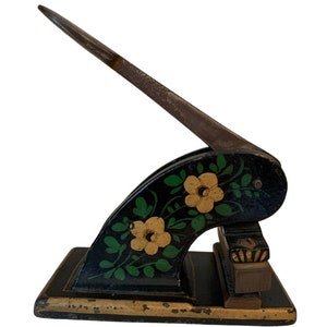Antique Cast Iron Seal, Embossed Paper Press, Circa 1900s