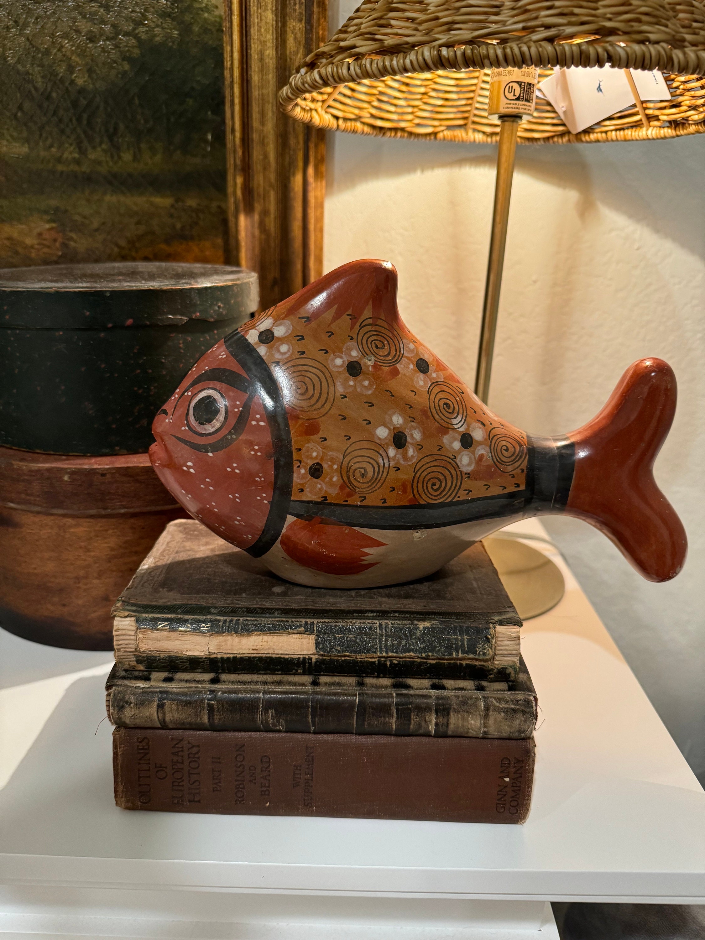 Large Vintage Tonala Fish, Made in Mexico