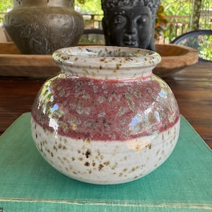 Studio Pottery Vase/Bowl Flambé Style