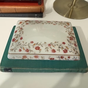 Vintage French Porcelain Jewelry Box, Limoges