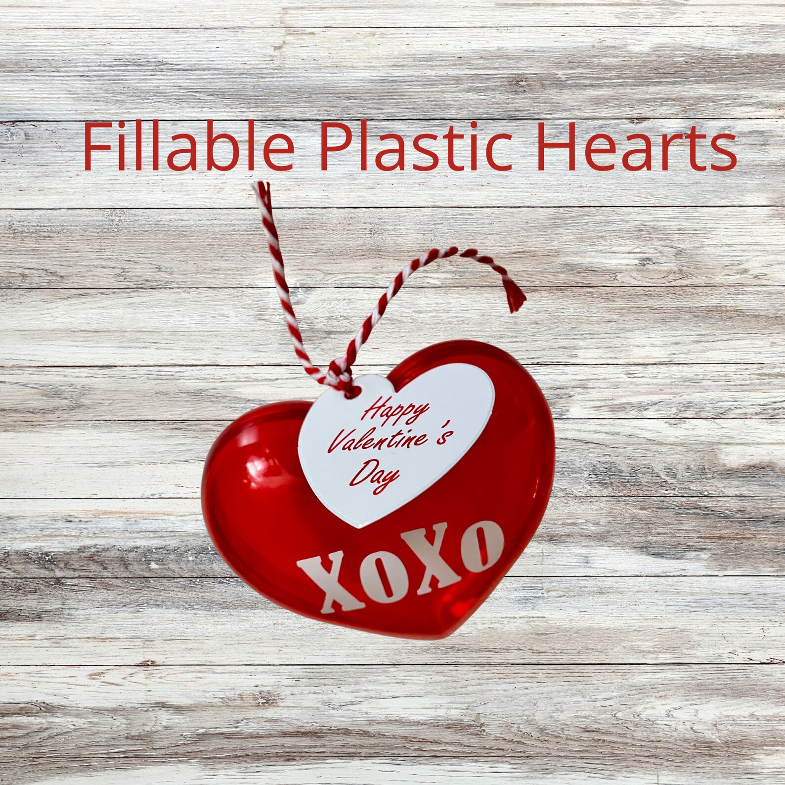 Plastic Red Heart Containers Fillable for Candy/treatsconvo Etsy