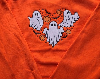 Gesticktes T-Shirt/Rundhalsausschnitt/Hoodie