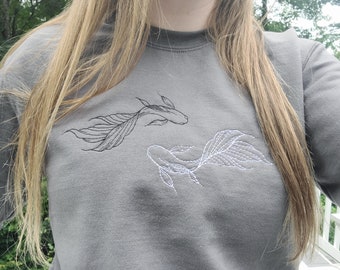 STÄRKENDE Anime inspirierte Betta Fish Rundhalsausschnitt/Hoodie/T-Shirt