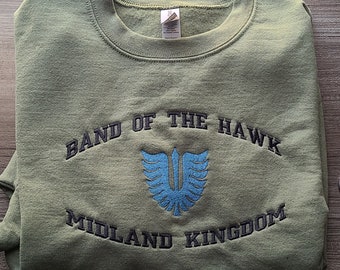 MERCENARY inspiriertes besticktes Rundhals-T-Shirt / Hoodie