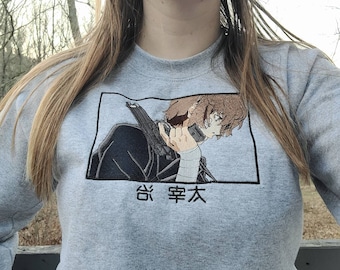 HUMAN inspiriert bestickter Rundhalsausschnitt / Hoodie