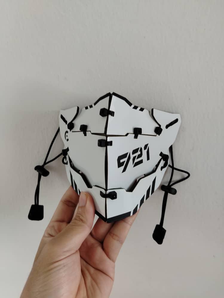 Stylist Futuristic V9W Techwear Tactical Cyberpunk 3D Mask