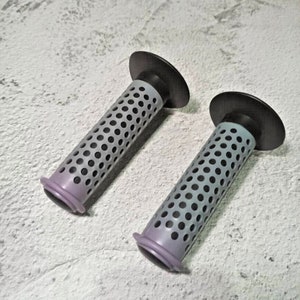 Nowy rower BMX Old School Cobra Oakley F1 Style Dot Grips czarno/szaro/fioletowy Fuan SE GT Redline Mongoose Skyway Hutch Ogk Haro