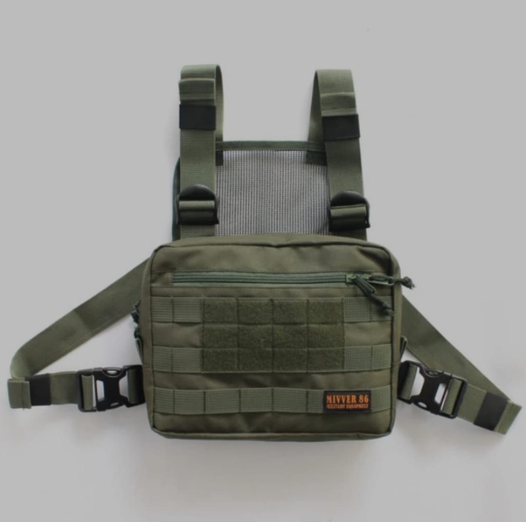 M-Tac Riñonera táctica, bolsa de cinturón de estilo militar para hombres  con Molle, paquete de cintura EDC, Negro -, Casual