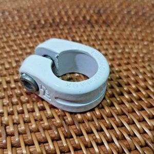 Vintage Nos 80s OG White Diamond Back Seatpost Clamp Old School Bmx Racing Freestyle Gt Haro Diamondback Hutch Redline Dyno Mongoose Tange