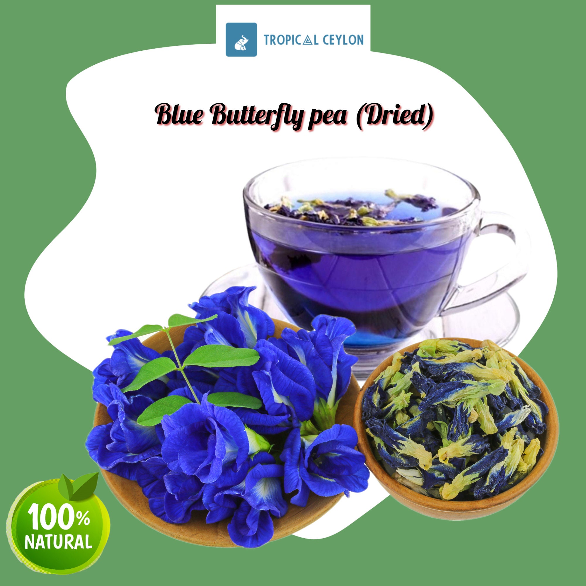 Blue Butterfly Pea Blue Tea Relaxing Tea Blossom Herbal Tea