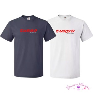 TURBO Diesel Men T-shirt 100% Cotton, Regular Size, Perfect Men Gift
