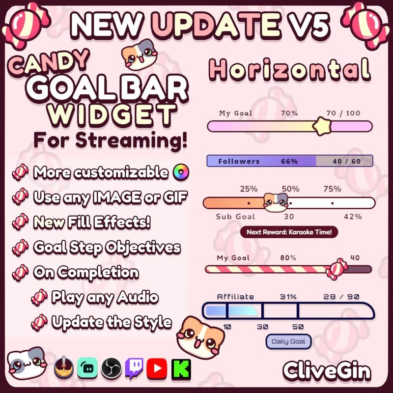 Sub Goal Widget - Etsy