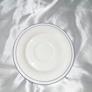 Lenox Chinastone Saucer - For the Blue Patterns - Vintage USA made- Poppies on Blue Compatible- Discontinued Lenox