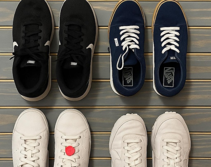 3D Printed Wall-Mount Shoe Holder | Space-Saving Sneaker Organizer | Digital File & Physical Product