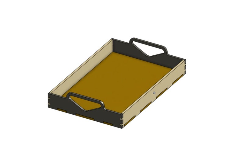 Blank 12 X 8 Serving Tray / Box Joints / Food Tray / Wooden / SVG File