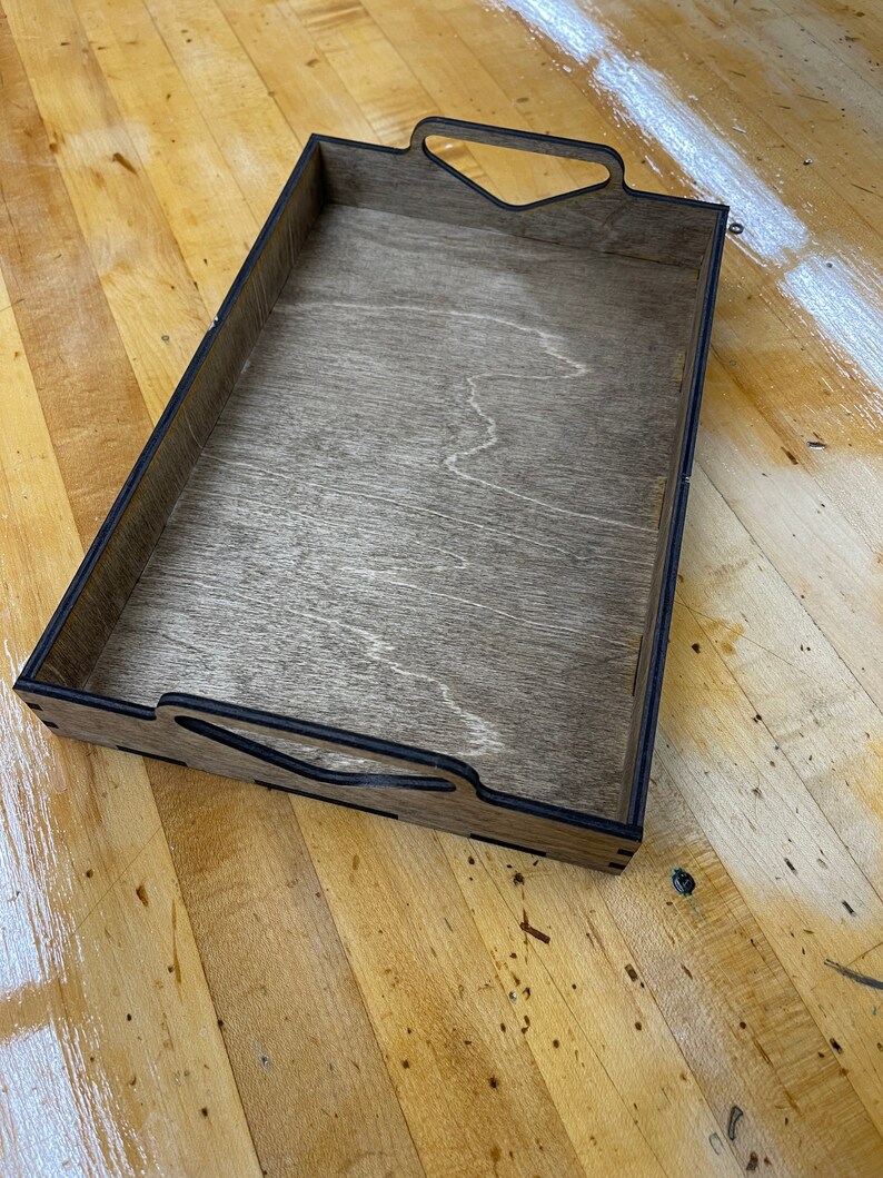 Blank 12 X 8 Serving Tray / Box Joints / Food Tray / Wooden / SVG File