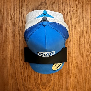 Hat Caddy Organizer – Wall-Mount Hat Rack for 5+ Hats | Space-Saving Cap Holder for Home or Closet | Modern, Sleek Design