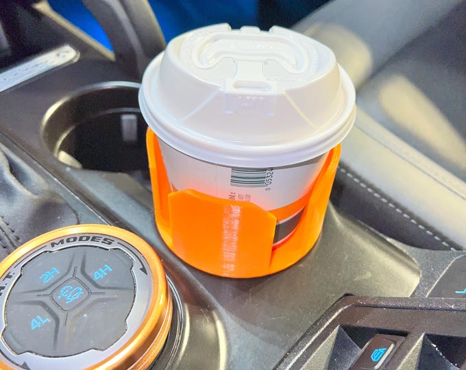 Cup Holder Adapter for Ford Bronco – Fits Cans, Coffee Mugs & More  – 3D Printed Gift