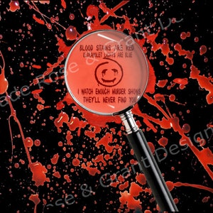 INSTANT DOWNLOAD - True Crime Splatter Riddle png tumbler