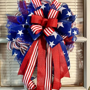 Mini Patriotic Wreath; Small Patriotic Wreath; Mini Flag Wreath; Patriotic Apartment Wreath
