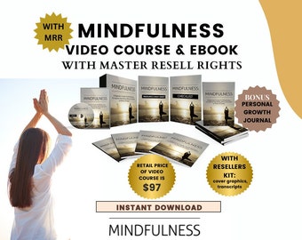 Mindfulness Video Course & Ebook, MRR, Master Resell Rights, Reseller Kit, Self Help Course,  Mental Health