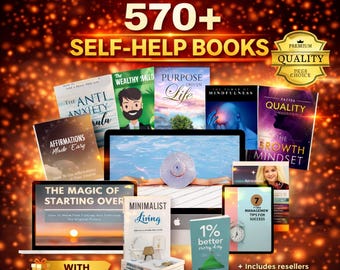 MRR Self-Help Books Bundle PLR ebook Bundle, Private Label Rights, Master Resell Rights, Mental Health Resources, Passive Income, Yoga